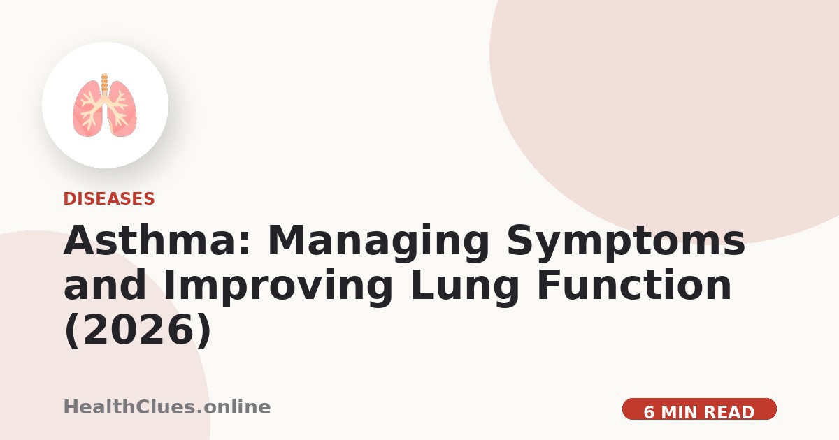 Asthma: Managing Symptoms and Improving Lung Function (2026)