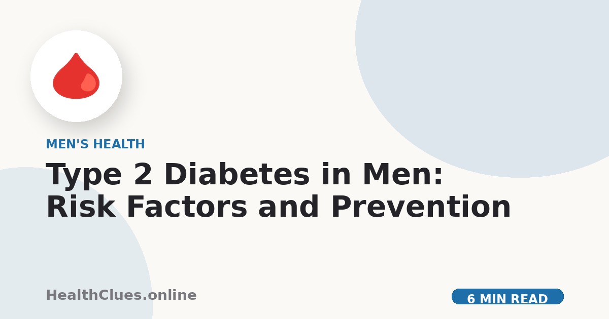 Type 2 Diabetes in Men: Risk Factors and Prevention