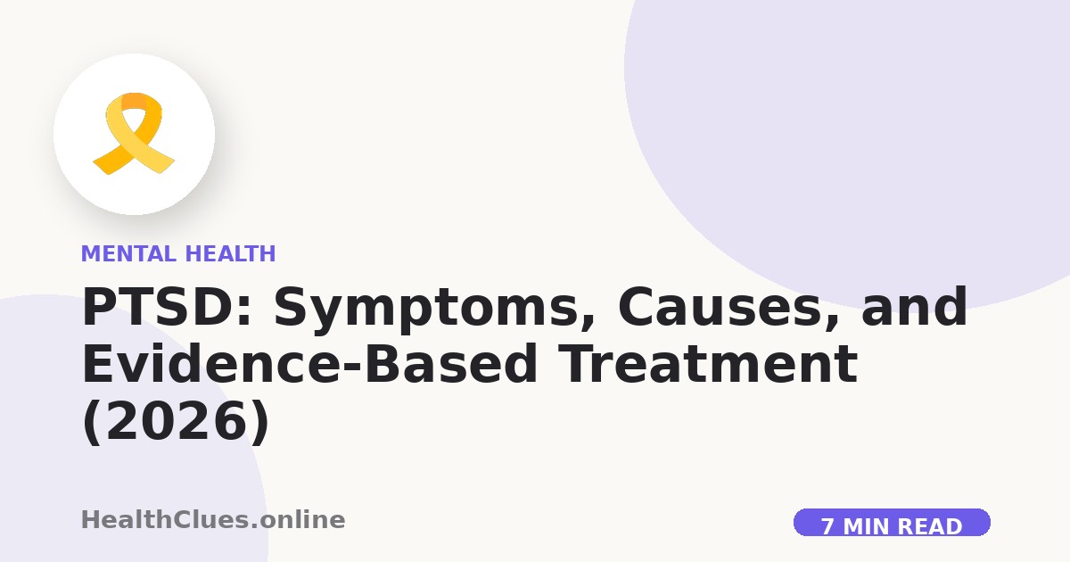 PTSD: Symptoms, Causes, and Evidence-Based Treatment (2026)