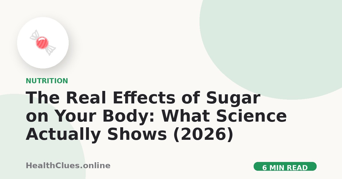The Real Effects of Sugar on Your Body: What Science Actually Shows (2026)