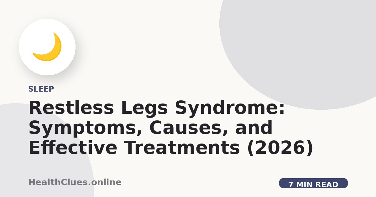 Restless Legs Syndrome: Symptoms, Causes, and Effective Treatments (2026)