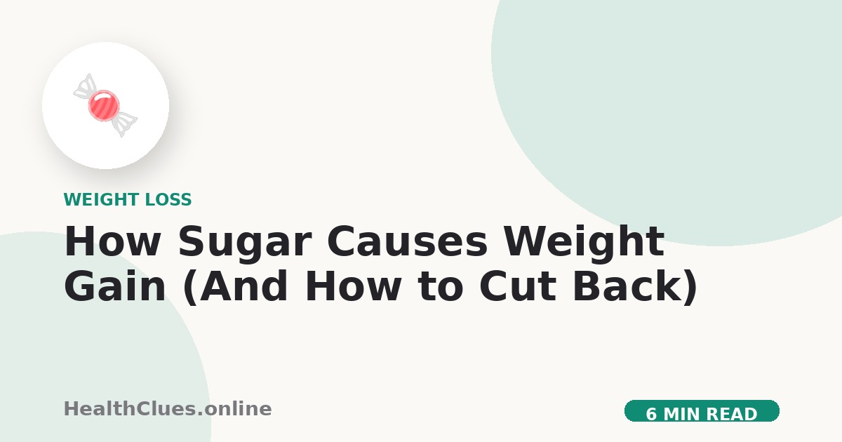 How Sugar Causes Weight Gain (And How to Cut Back)